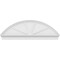 Ekena Millwork Segment Arch 4 Spoke Architectural Grade PVC Combination Pediment, 68"W x 23-7/8"H x 2-3/4"P PEDPC068X240SEG04 - alternate 3